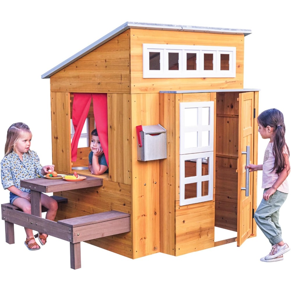 Kids Outdoor Grill Set - Ensemble de maisonnette de jeu en