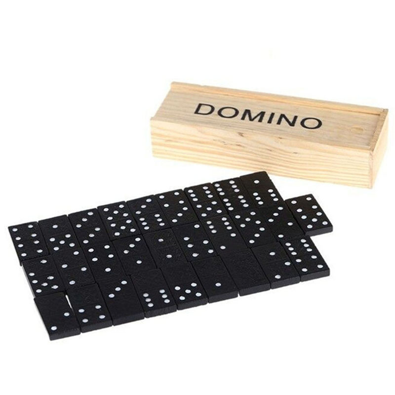 Kids Outdoor Table - Jeu de dominos en bois 28