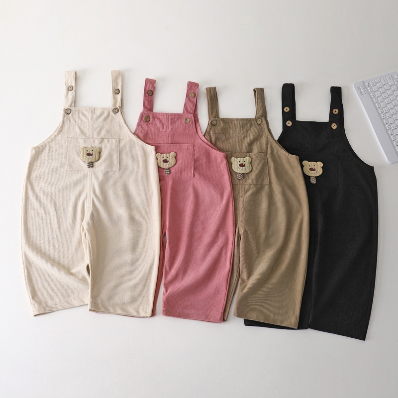 Kids Outdoor Overalls - Salopette d'automne en velours côtelé pour