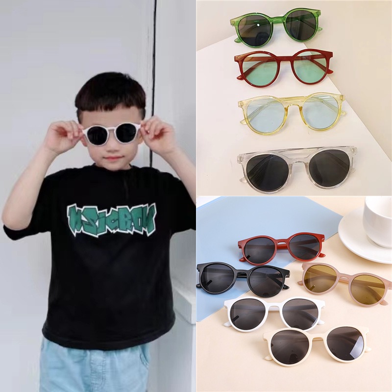 Kids Outdoor Frame - Lunettes de soleil rondes tendance pour