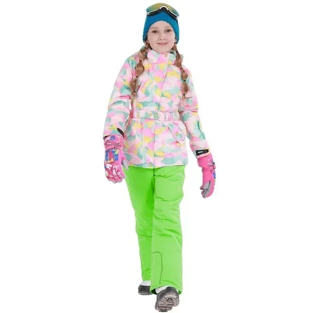 Kids Outdoor Overalls - Épaissir Snowboard ensemble hiver extérieur pantalon