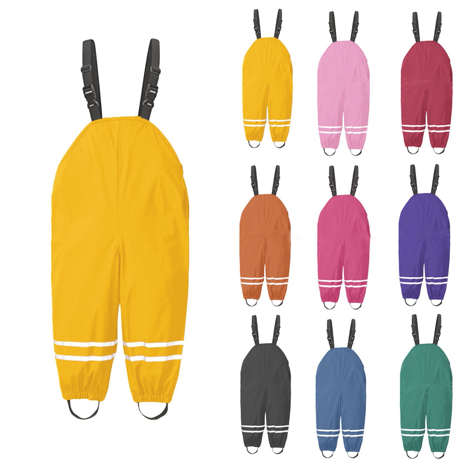 Kids Outdoor Overalls - 1-8Y pantalons de pluie enfant en