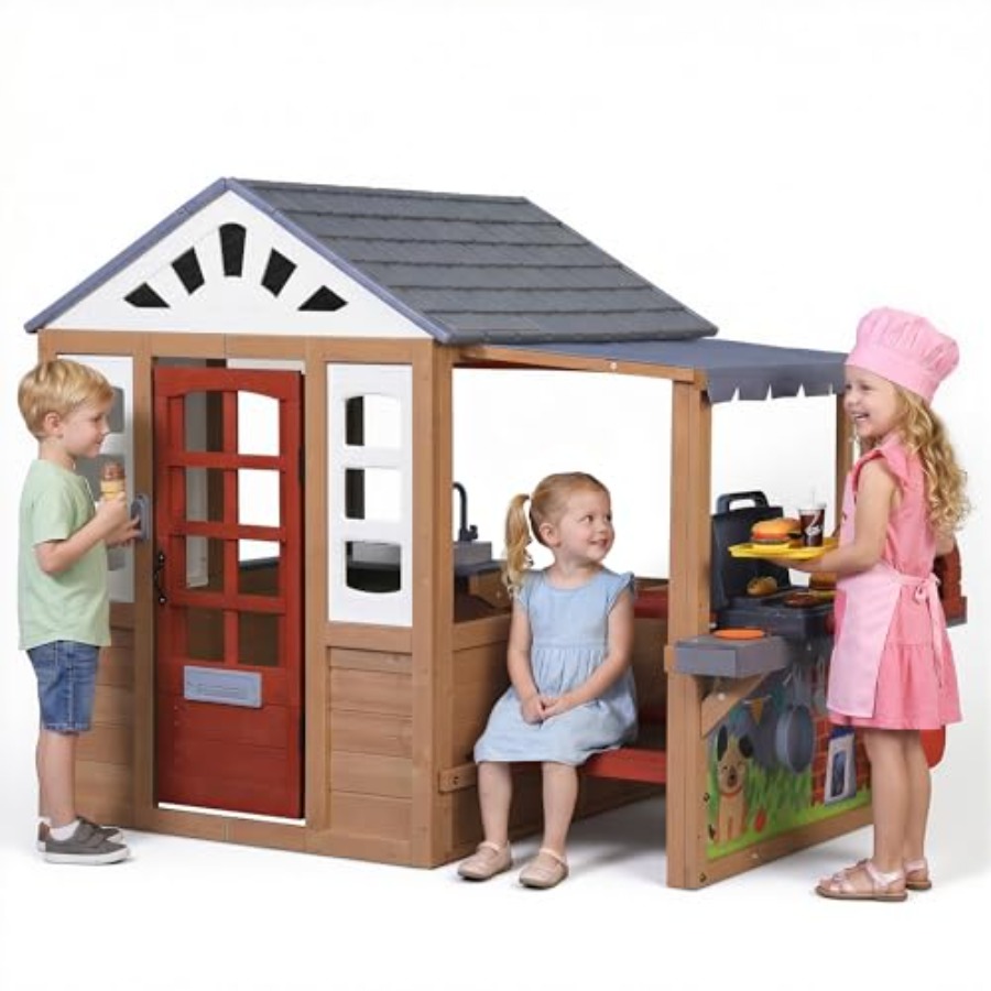 Kids Outdoor Grill Set - Maison de jeu d'extérieur pour enfants