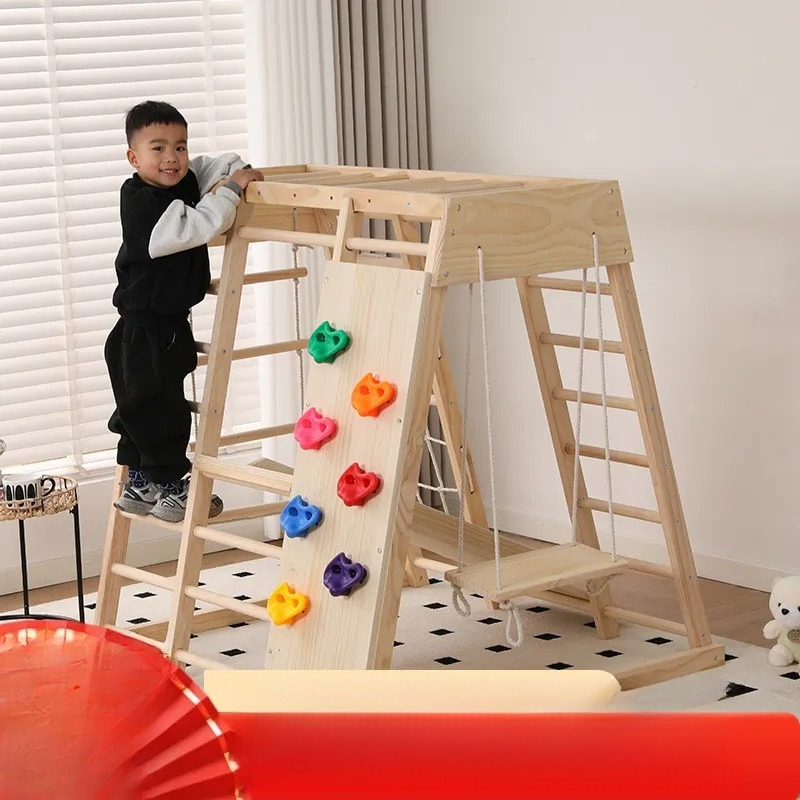 Kids Outdoor Jungle Gym - Structure de jeu en bois JMZ