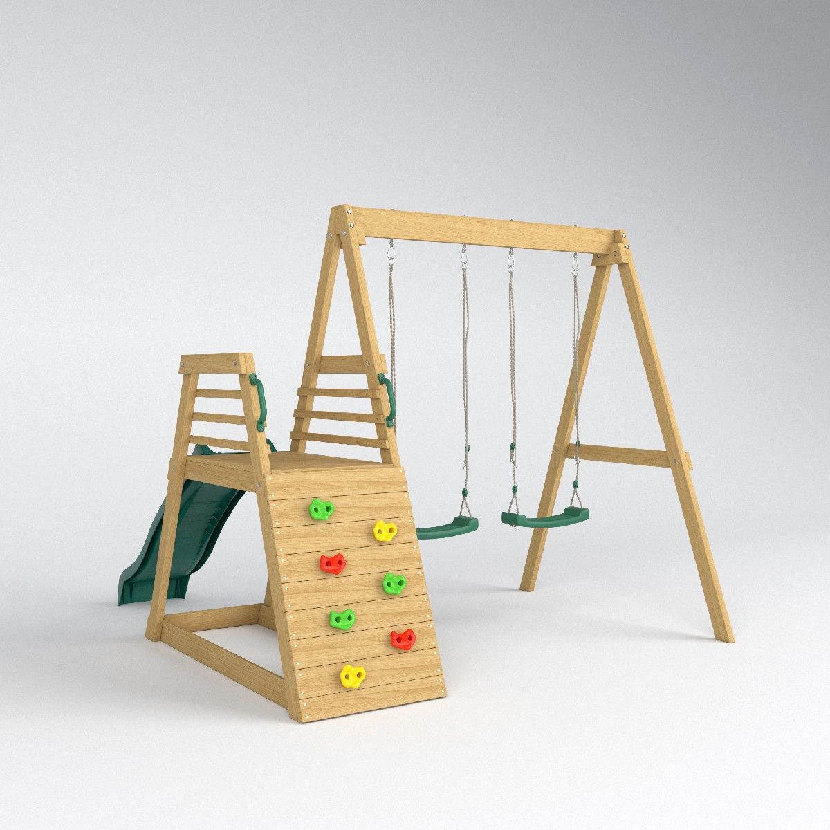 Kids Outdoor Swing Set - 2026 Kit de jeu gonflable pour