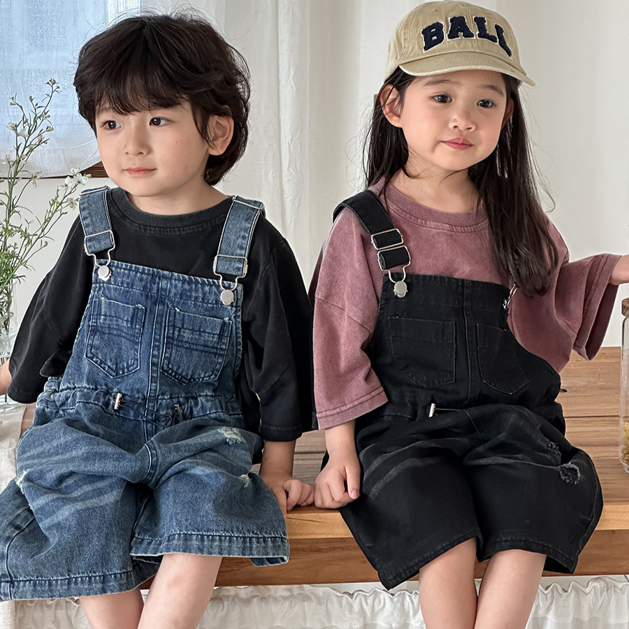 Kids Outdoor Overalls - Salopette en jean unisexe pour enfants,