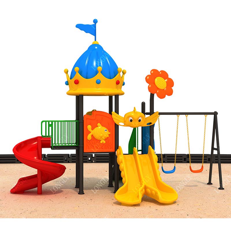 Kids Outdoor Swing Set - Équipement de terrain de jeu pour