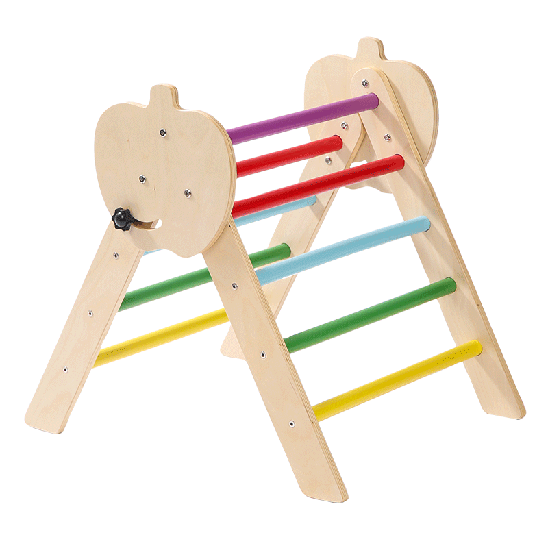Kids Outdoor Jungle Gym - Structure d'escalade en bois pour enfants,
