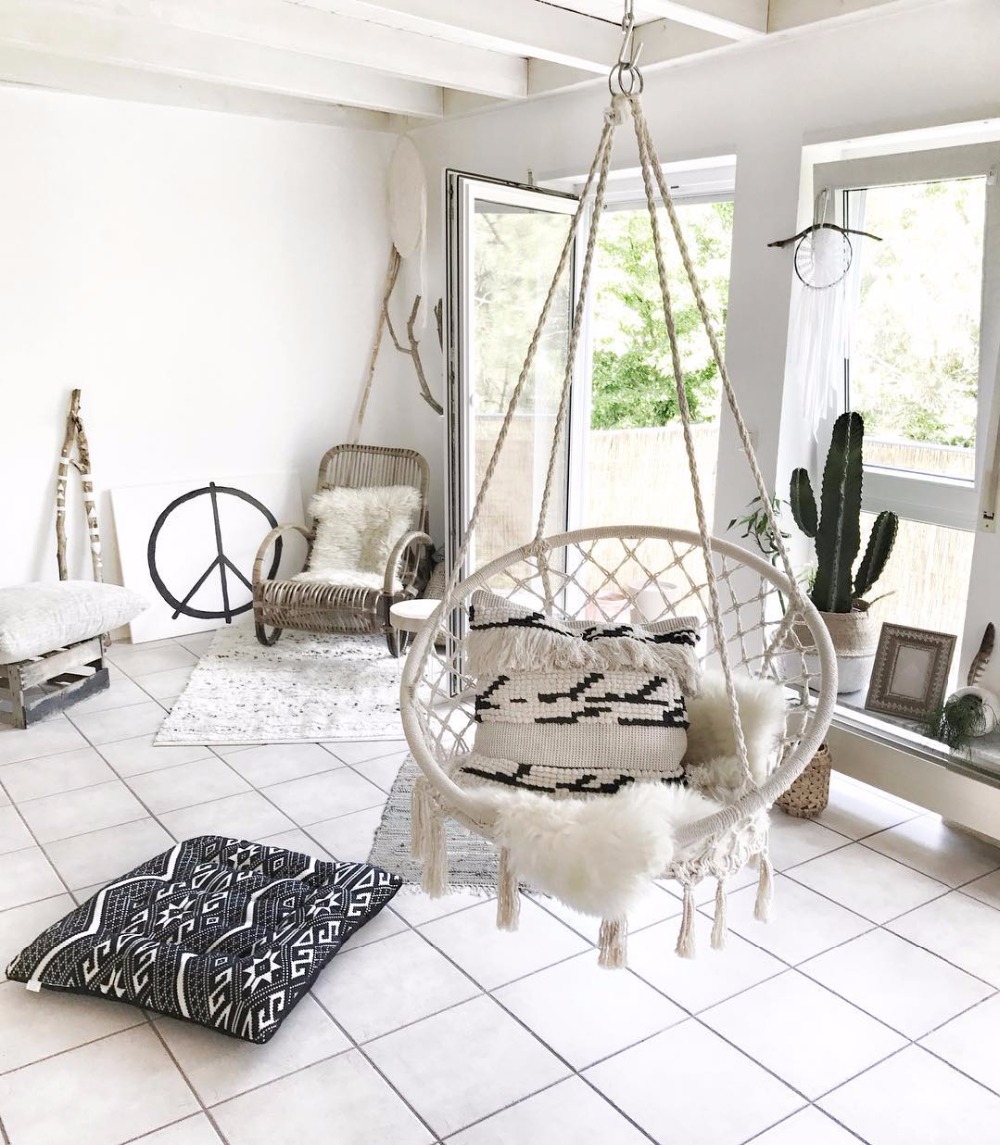 Kids Outdoor Hammock Chair - 2025 jardin nordique tricoté à la