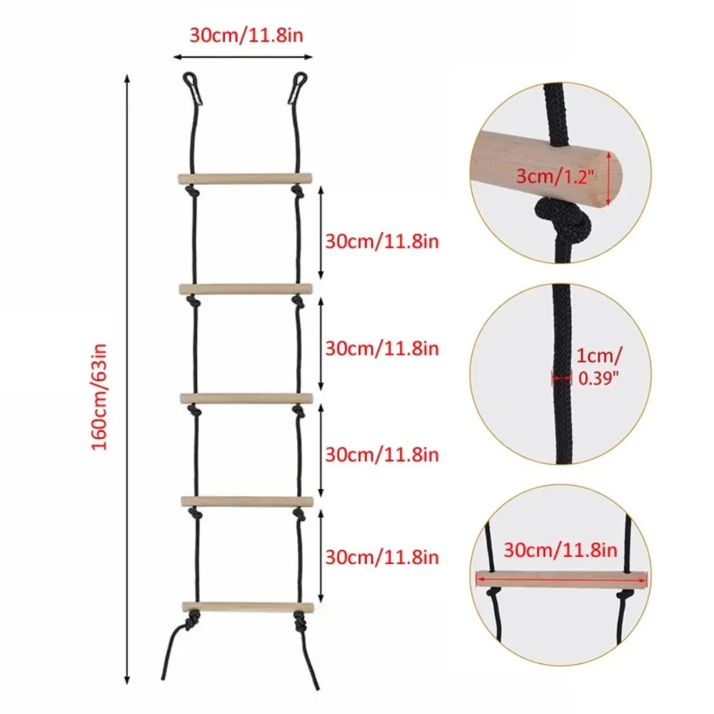 Échelle à cordes d'escalade po - Kids Outdoor Swing Set avis et prix