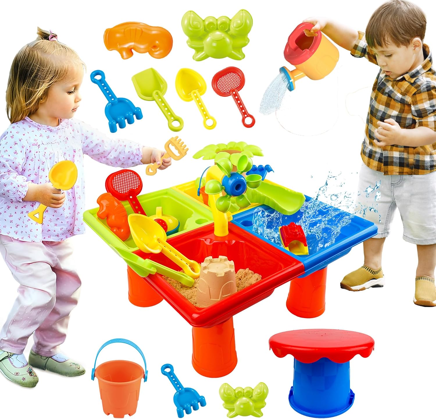 Table d'eau d'été 4 en 1 pour  - Kids Outdoor Table avis et prix