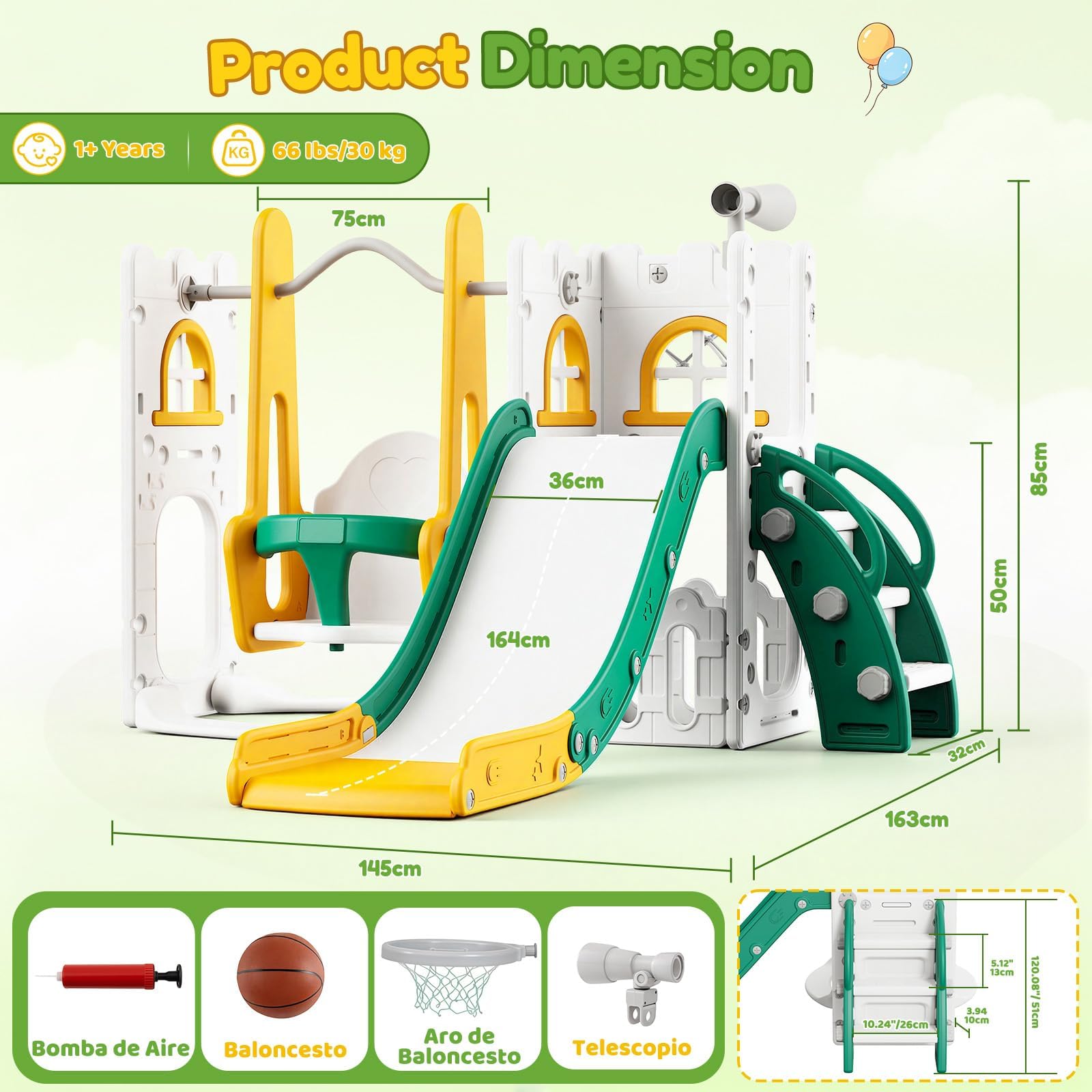 Ensemble de jeux 7 en 1 pour t - Kids Outdoor Swing Set avis et prix