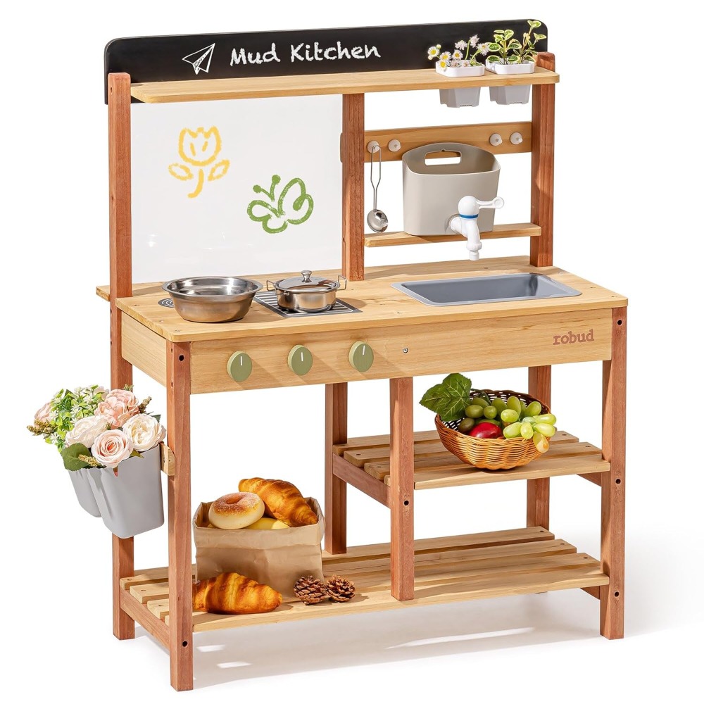 Cuisine en bois pour enfants,  - Kids Outdoor Mud Kitchen avis et prix