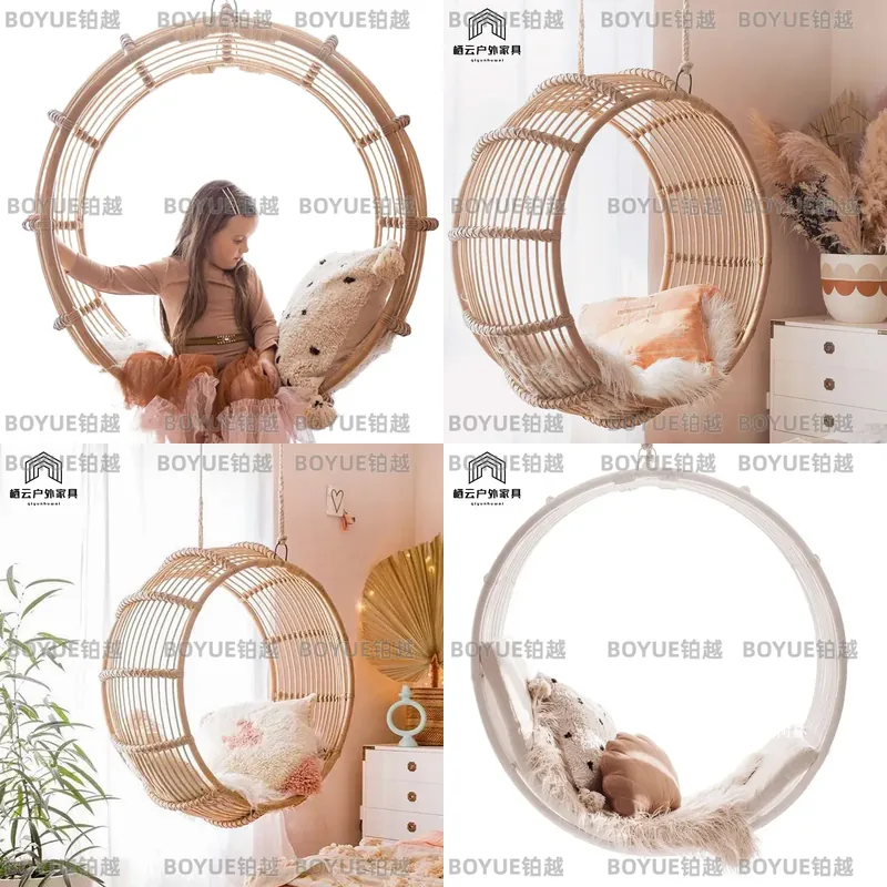 Fauteuil à bascule en rotin d' - Kids Outdoor Hammock Chair avis et prix