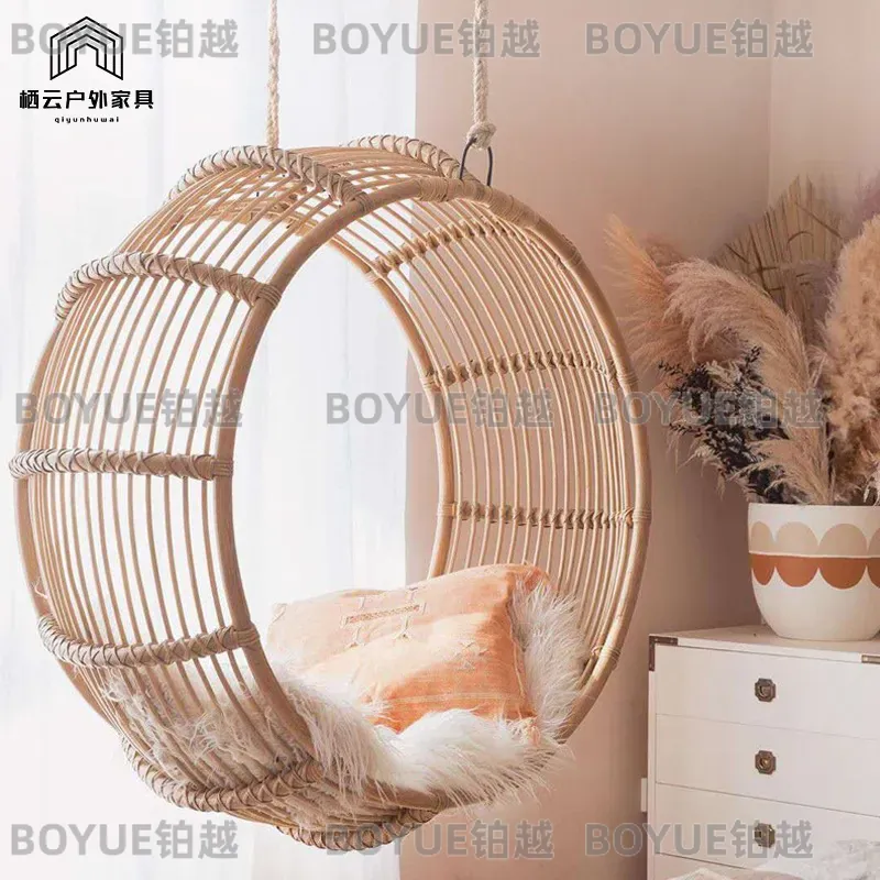 Fauteuil à bascule en rotin d' - Kids Outdoor Hammock Chair avis et prix