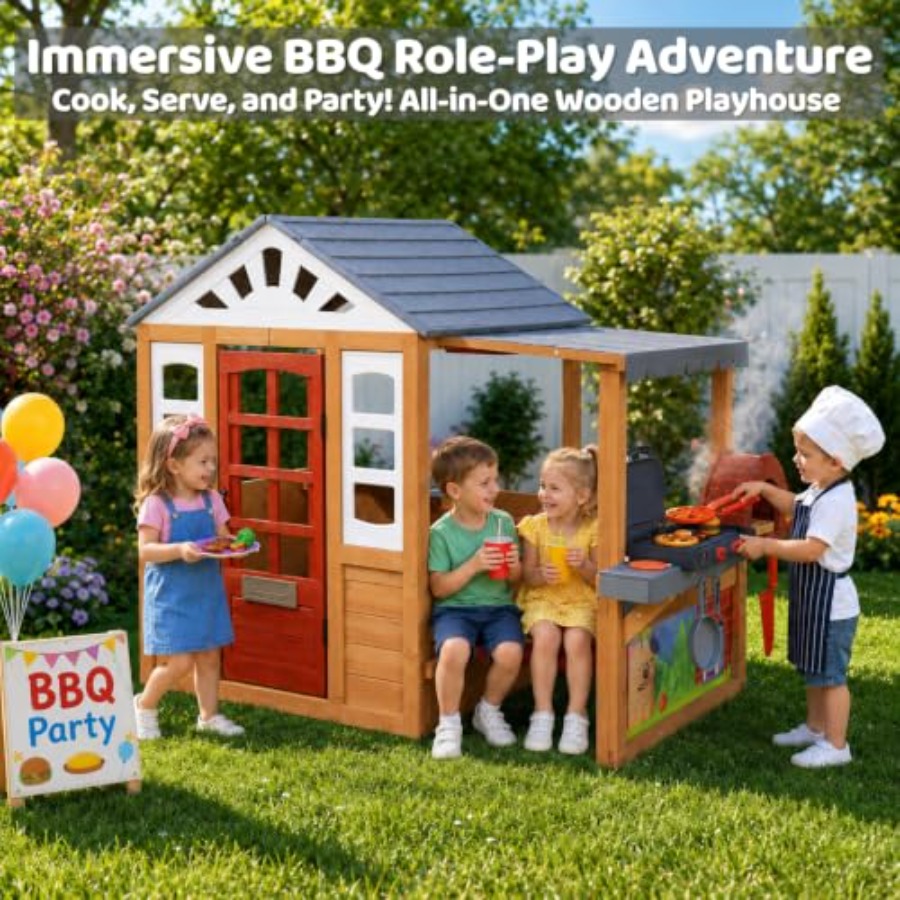 Maison de jeu d'extérieur pour - Kids Outdoor Grill Set avis et prix