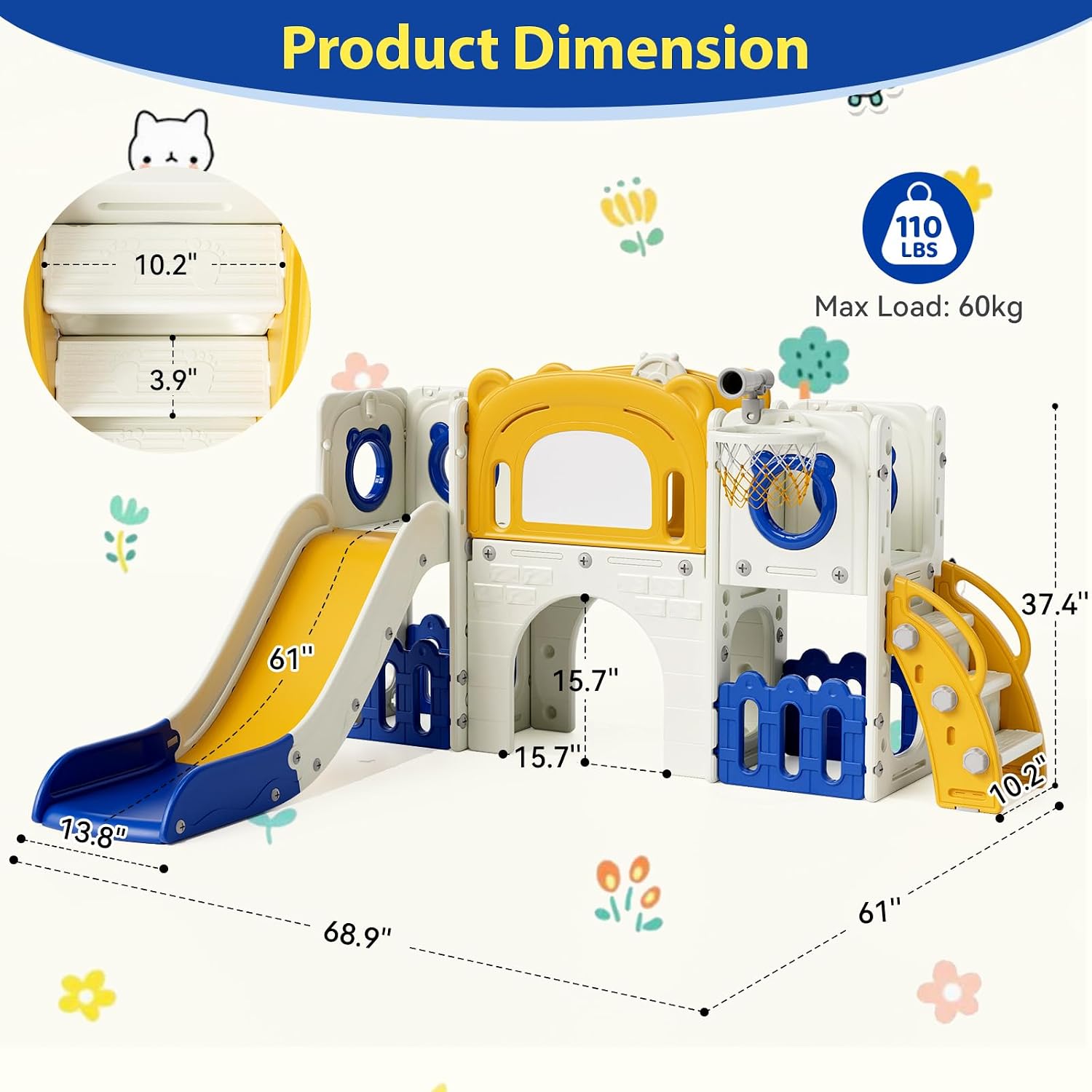 Ensemble de toboggan 10-en-1 p - Kids Outdoor Toys B&Q avis et prix