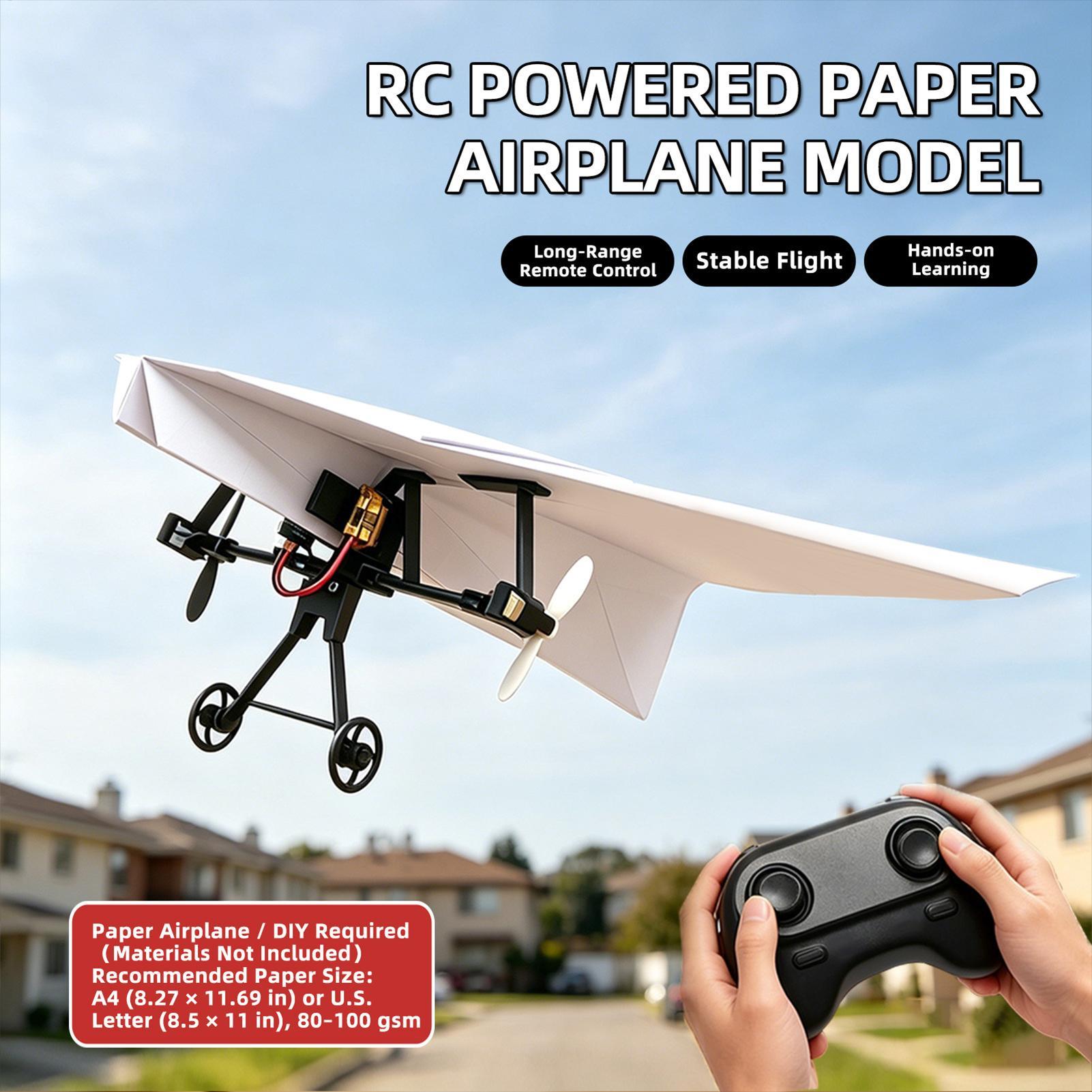 Kit d'avion en papier RC à con - Kids Outdoor Kit avis et prix