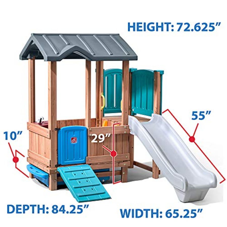 Woodland Adventure Playhouse & - Kids Outdoor Swing Set avis et prix