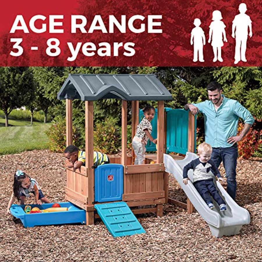 Woodland Adventure Playhouse & - Kids Outdoor Swing Set avis et prix