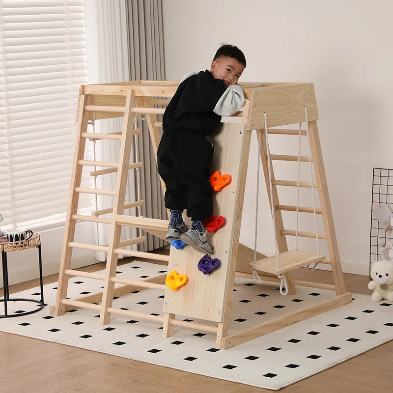 Structure de jeu en bois JMZ a - Kids Outdoor Jungle Gym avis et prix