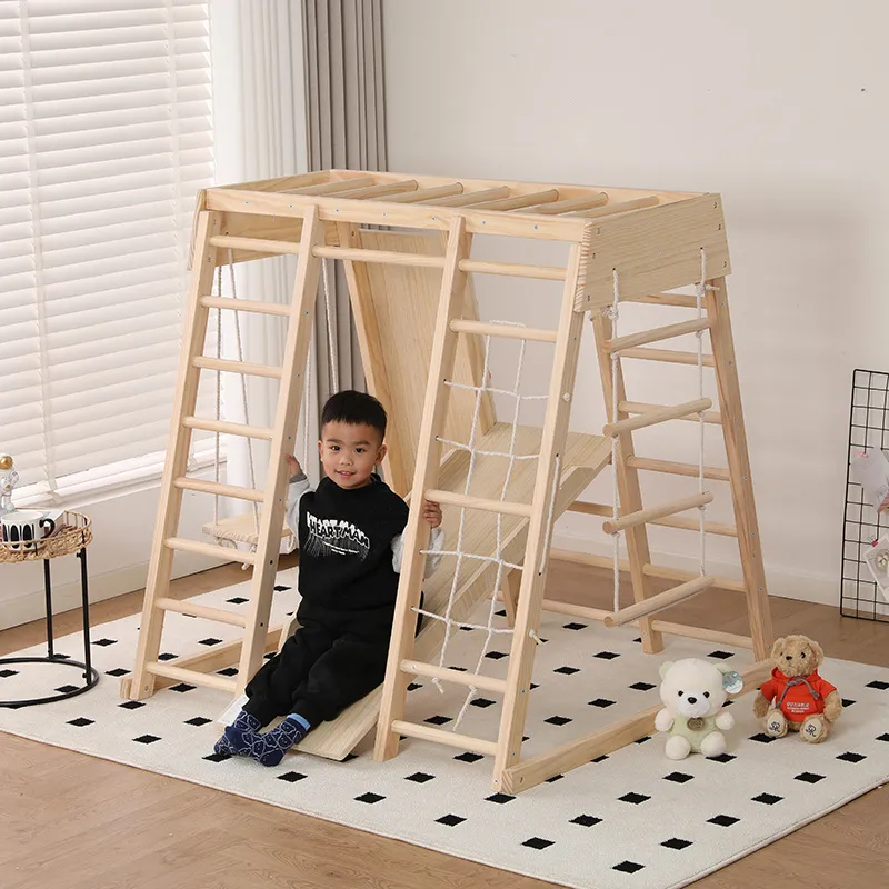 Structure de jeu en bois JMZ a - Kids Outdoor Jungle Gym avis et prix