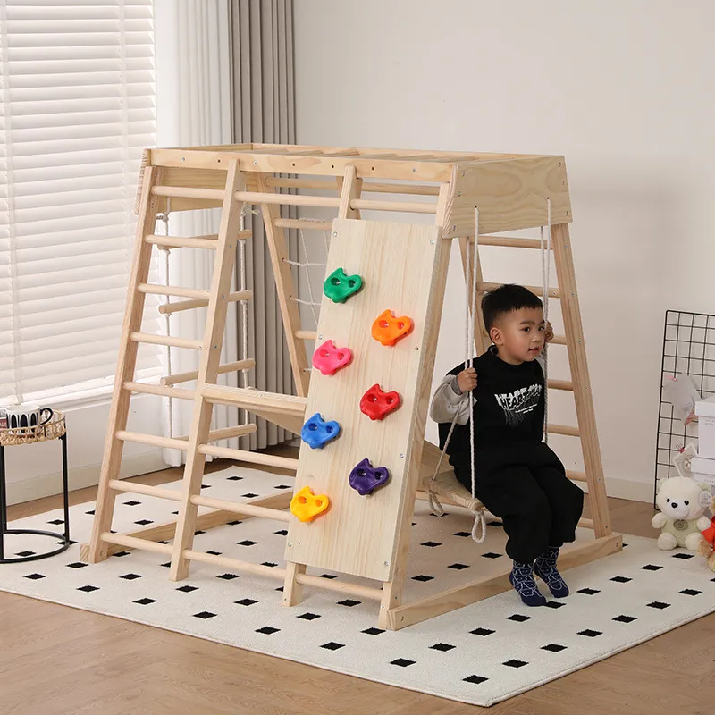 Structure de jeu en bois JMZ a - Kids Outdoor Jungle Gym avis et prix