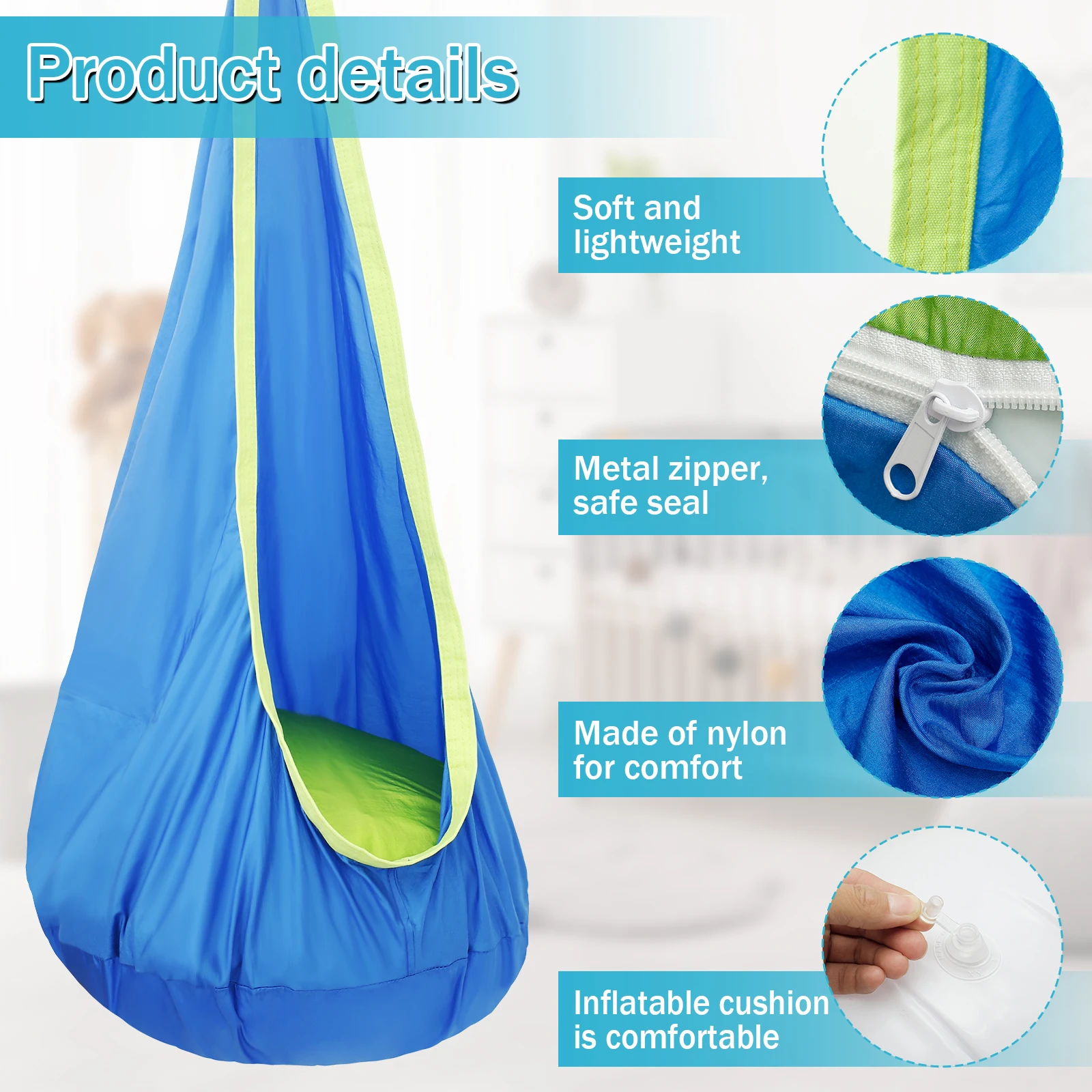 Chaise balancelle sensorielle  - Kids Outdoor Hammock Chair avis et prix