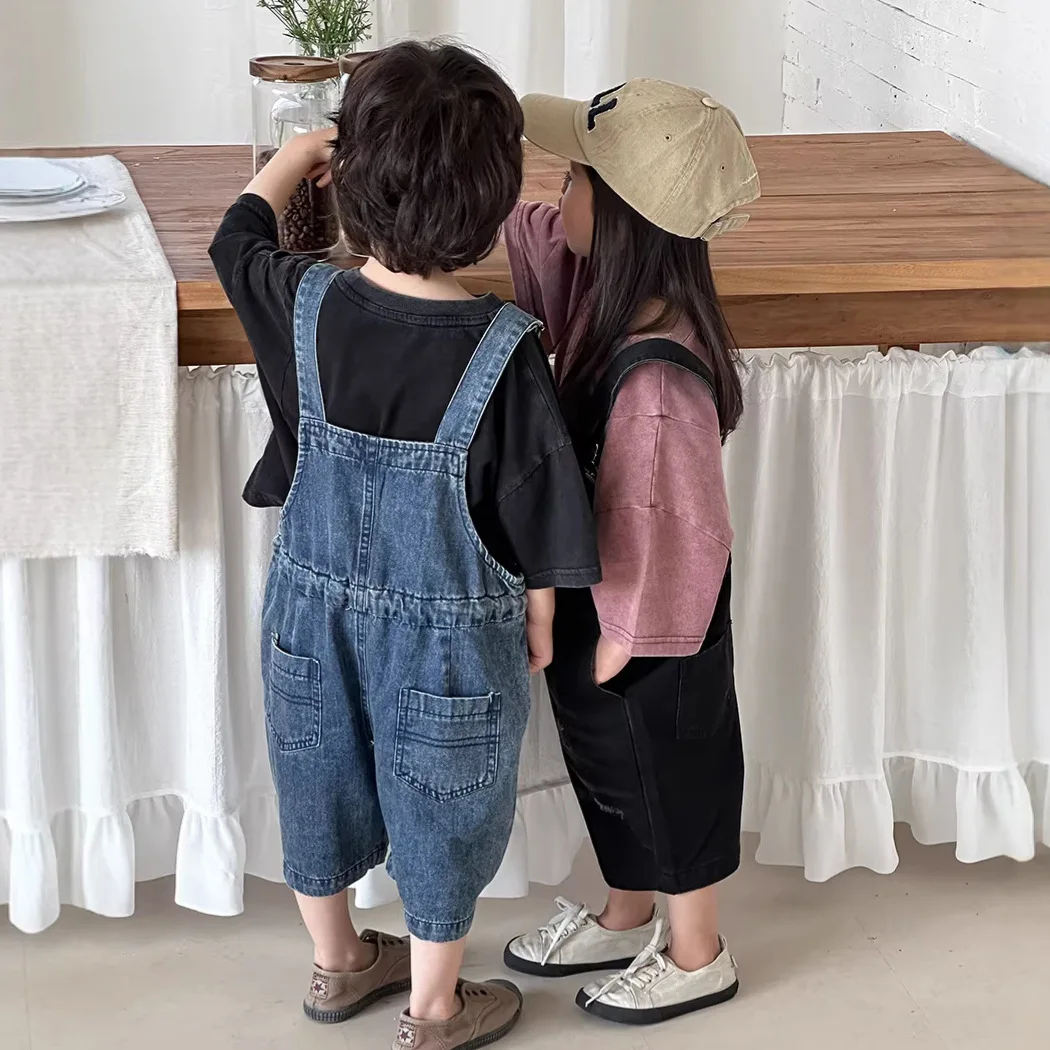 Salopette en jean unisexe pour - Kids Outdoor Overalls avis et prix